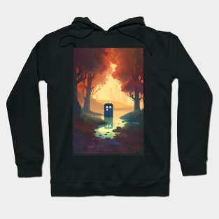 Tardis in Enchanted Forest Hoodie